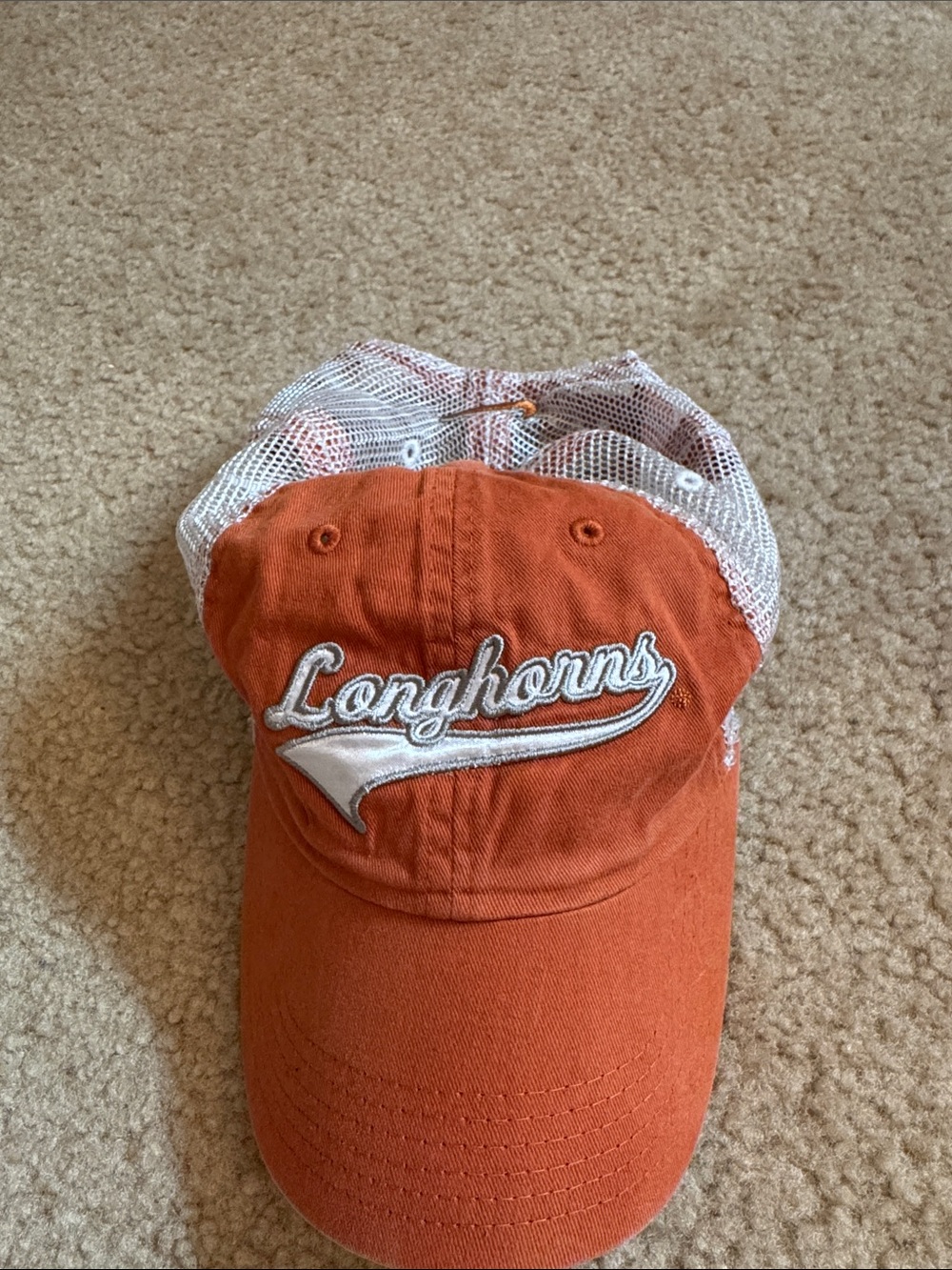 NIKE Longhorns Orange Mesh Back Baseball Cap